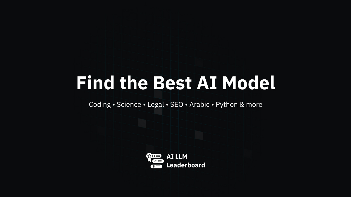 AI LLM Leaderboard 2026 | Best LLMs Ranked for Coding, Science, Legal ...